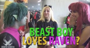 BEAST BOY Loves RAVEN! Teen Titans Cosplay at New York Comic Con 2017
