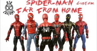 Far From Home Spider-man Custom Marvel Legends Homecoming spider-man 6” action figure review