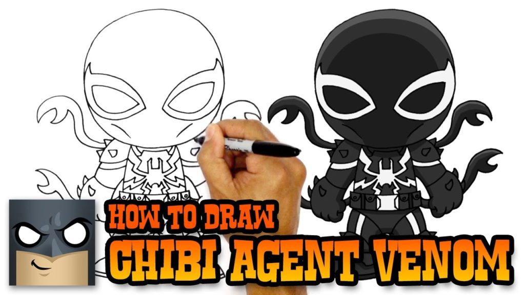 How to Draw Agent Venom - Marvel Comics Tutorial Video