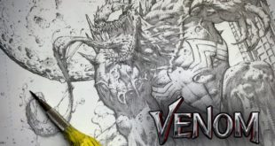 Draw Venom Comic book style Video Tutorial