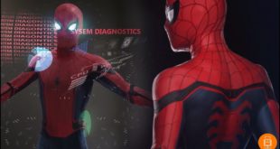 Spider-Man Concept Art Raised Web Suit & AI Interface Breakdown