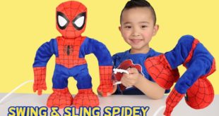 Swing And Sling Spidey Marvel Spider-Man Toys Unboxing Fun With Ckn Toys