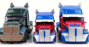 Transformers 5 TLK KO Over Sized Optimus Prime & Voyager Leader Opitmus Prime Truck Robot Toys