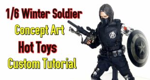 #Hottoys #CustomTutorial 1/6 Winter Soldier Concept art custom