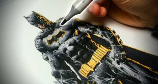 How to Draw Batman (Comic Book Style) Step by Step - Pencil, Ink, and Colors