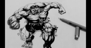 How to Draw Superheroes | How to ink the Incredible Hulk