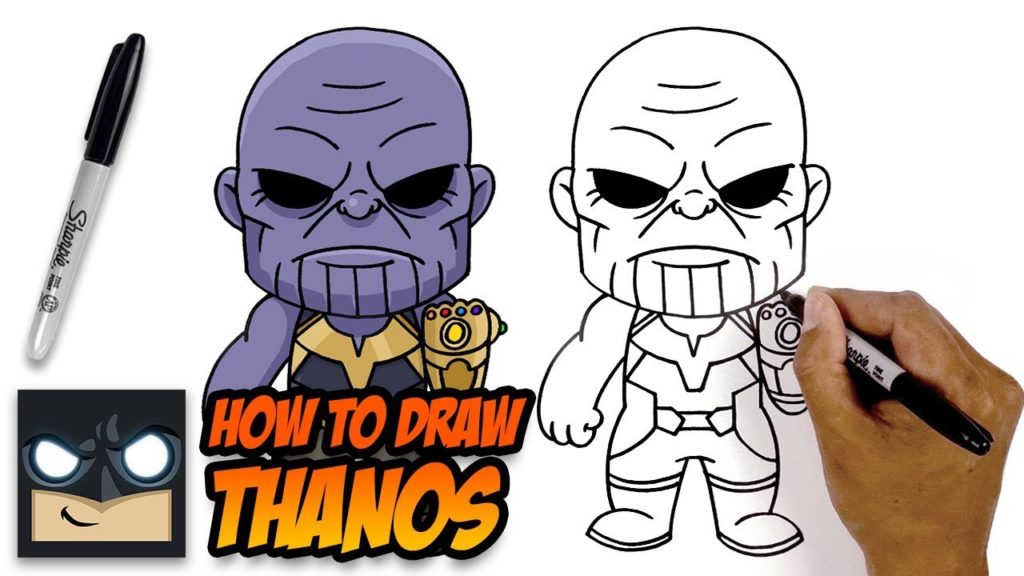 How to Draw Thanos The Avengers Step-by-Step Tutorial