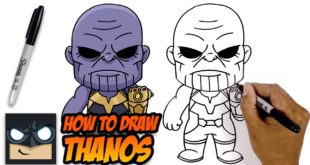 How to Draw Thanos The Avengers Step-by-Step Tutorial