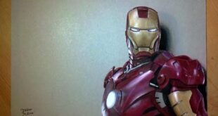 Hyperrealistic Art Drawing: Iron Man MARVEL
