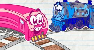 Pencilmate CONDUCTS A Train! | Animated Cartoons Characters | Animated Short Films