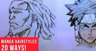 20 Ways Drawing Manga | Comic Hairstyles