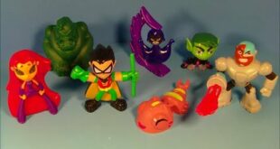 2014 DC COMICS TEEN TITANS GO! SET OF 6 SONIC DRIVE-IN KID'S MEAL TOY'S VIDEO REVIEW