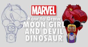How to Draw Moon Girl and Devil Dinosaur LIVE w/ Ray-Anthony Height! | Marvel Comics