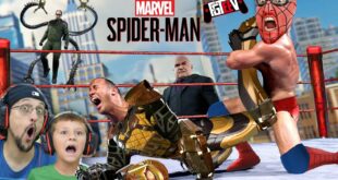 SPIDERMAN BEAT UP ALL THE BAD GUYS YEAH! (FGTeeV Marvel Spiderman PS4)