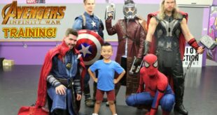 TRAINING With The Marvel Avengers Infinity War Superhero Fun With Ckn Toys