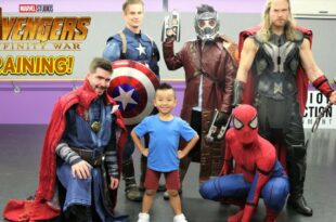 TRAINING With The Marvel Avengers Infinity War Superhero Fun With Ckn Toys