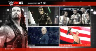 WWE 2K16 PS4/XB1 Full Main Menu Reveal & All Match Types (OFFICIAL)