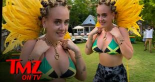 Adele Rocks Bikini Top And Different Hair Style | TMZ TV