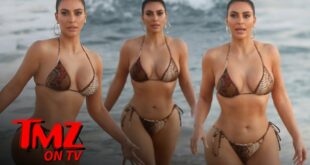 Kim Kardashian Shows Off Snake Print Bikini in Malibu | TMZ