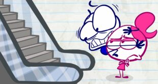 Pencilmate's Escalator FAILS | Animated Cartoons Characters | Animated Short Films