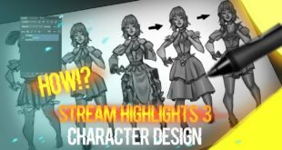 Stream highlights 4: Comic Character concept art