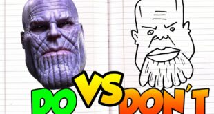 DOs & DON'Ts Drawing Thanos MARVEL In 1 Minute CHALLENGE! and TUTORIAL
