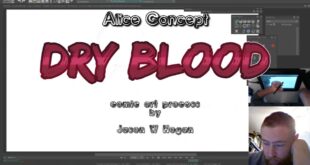 Dry Blood Comic - Art Process - Alice Concept