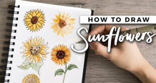 How to Draw Sunflowers! | DOODLE WITH ME + Tutorial!