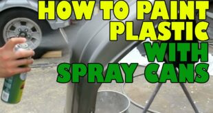 How to paint plastic with spray cans.