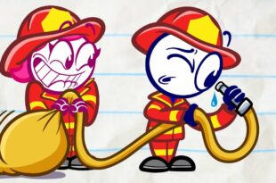 Pencilmate Fights Fires! | Animated Cartoons Characters | Animated Short Films | Pencilmation