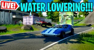 🔴 *NEW* FORTNITE WATER LEVEL DROPPING RIGHT NOW!!!, DRIVING CARS??? COME JOIN IN (FORTNITE LIVE)