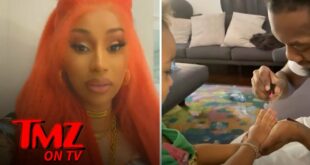 Cardi B Shares Adorable Video of Offset Giving Kulture a Manicure | TMZ TV