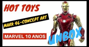 HOT TOYS IRON MAN Mark 46 Concept Art 😱 | Unbox | Comic Cave BR