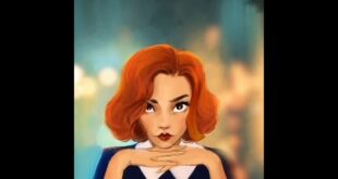 Netflix Series The Queens Gambit Beth Harmon w/ Anya Taylor-Joy Short Animated Video