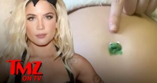 Halsey Plays With Her Pregnant Belly | TMZ TV