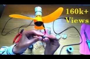 How To Make (12V) High Speed Table Fan || 12V DC Fan