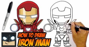 How to Draw Iron Man | Avengers | Step-by-Step Tutorial
