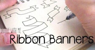How to Draw Ribbon Banners (For your Bullet Journal) | Doodle with Me
