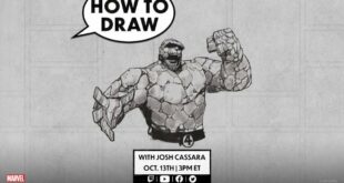 How to Draw THE THING w/ Joshua Cassara! | Marvel Live!