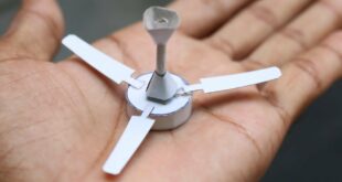 How to make Mini Ceiling Fan - with Dc Motor