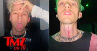 Machine Gun Kelly Shows Off Gruesome New Neck Tattoo | TMZ TV