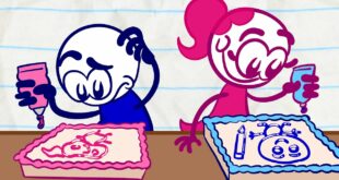 Pencilmate's CAKE FEAST | Animated Cartoons Characters | Animated Short Films | Pencilmation