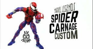 Spider Carnage Custom Marvel Legends Spider-man 90’s animated series 6” action figure review