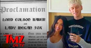 Megan Fox and MGK Become Scottish Lord and Lady After Being Gifted Land | TMZ TV