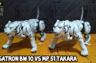 Review Transformers BW 10 Tigatron BmB y comparaiva con MP 51 Takara Masterpiece Beast wars Javitron