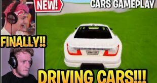 Streamers USE *NEW* "CARS" Vehicle (DRIVING Early) in Fortnite Update