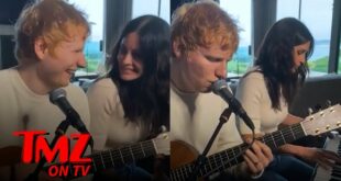 Ed Sheeran Teases New Song with Courtney Cox | TMZ TV