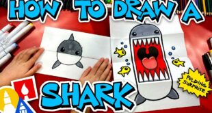 How To Draw A Shark Folding Surprise Puppet