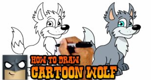 How to Draw a Cartoon Wolf