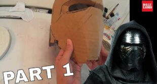How to make Kylo Ren Helmet Part 1 - Cardboard Cosplay DIY